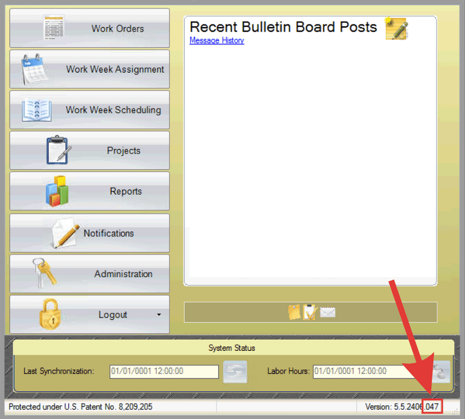 Build number shown in the bottom-right corner of PaSTA